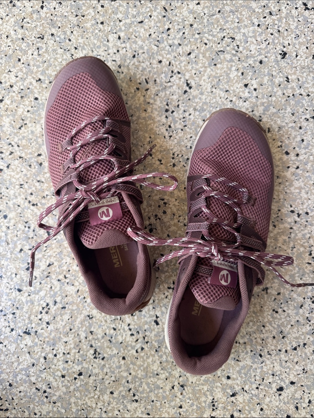 Merrell Women's Trail Glove barefoot shoe in Plum/Rose